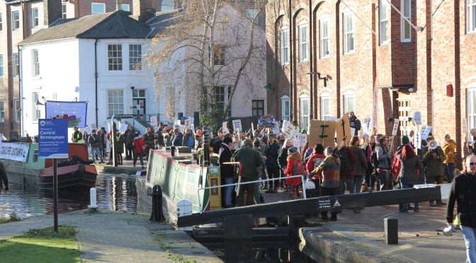 Boaters marched in Birmingham!